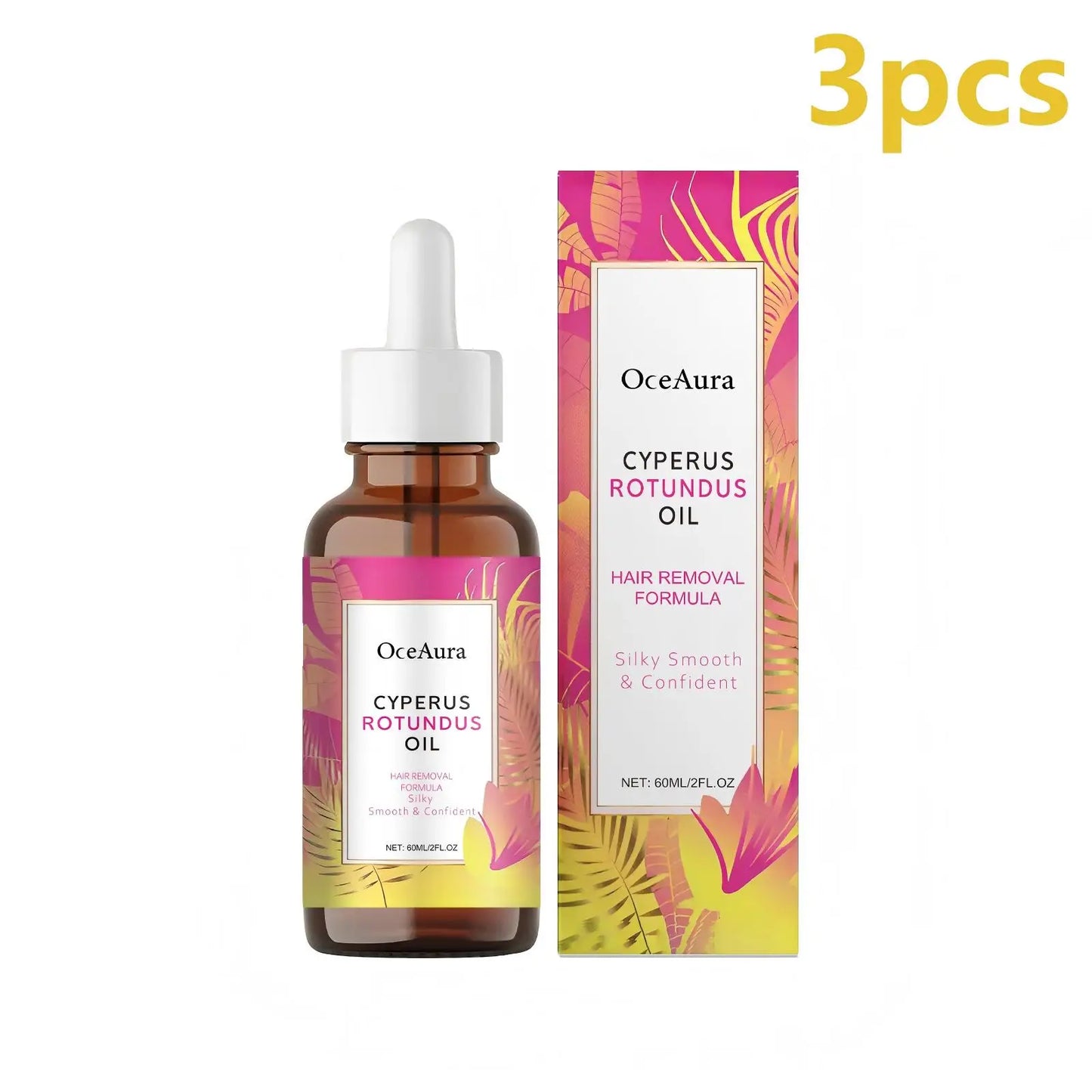 Experience Silky Smooth Skin with OceAura Cyperus Rotundus Oil - The Ultimate Hair Removal and Hydration Solution