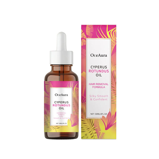 Experience Silky Smooth Skin with OceAura Cyperus Rotundus Oil - The Ultimate Hair Removal and Hydration Solution